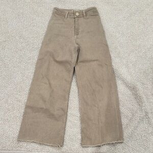 Zara Tan Wide-Leg Pants